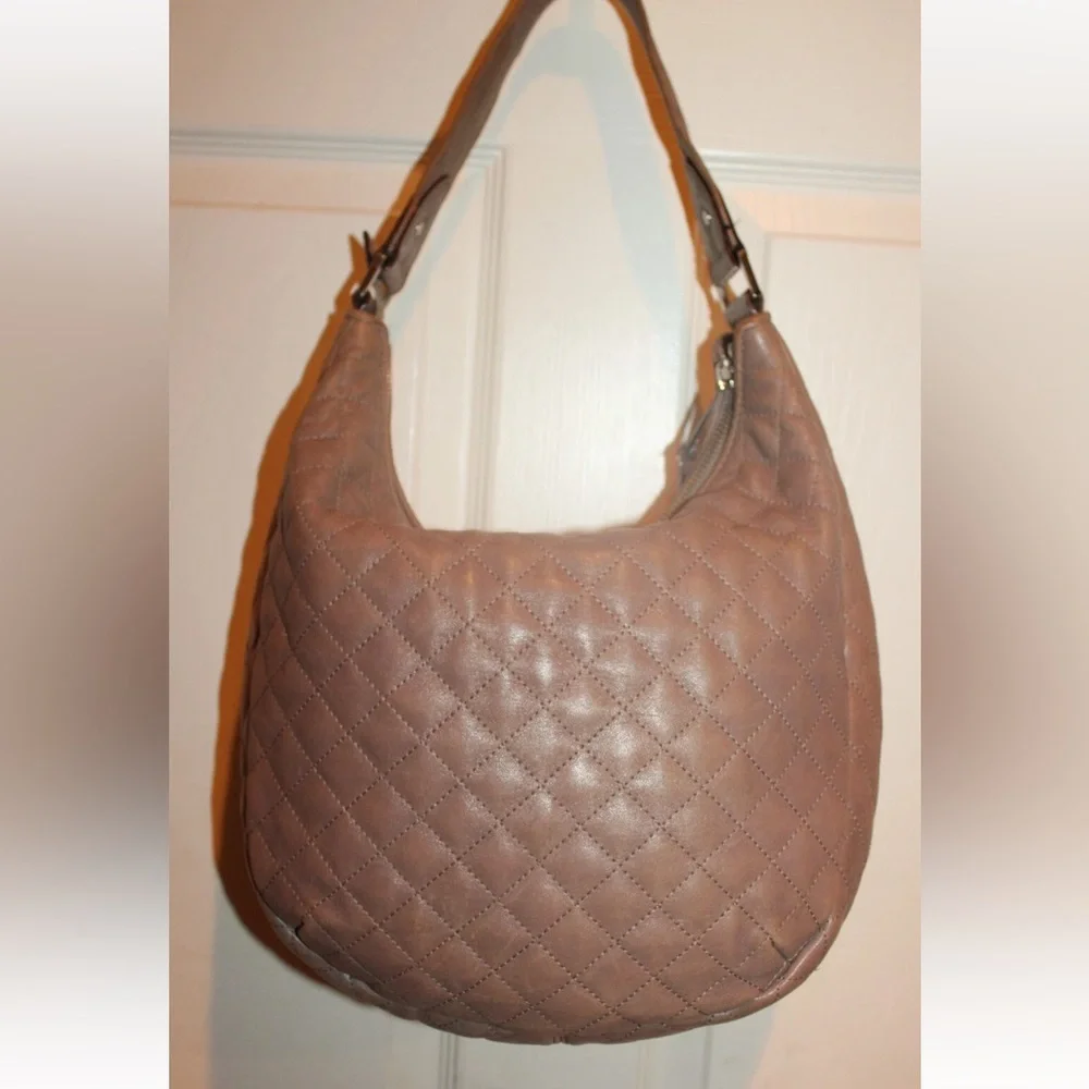 L.A.M.B. Gwen Stefani Quilted Leather Hobo Bag - Picture 5 of 12